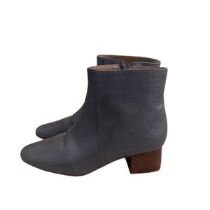 Anthropologie Dusty Blue Ankle Boots